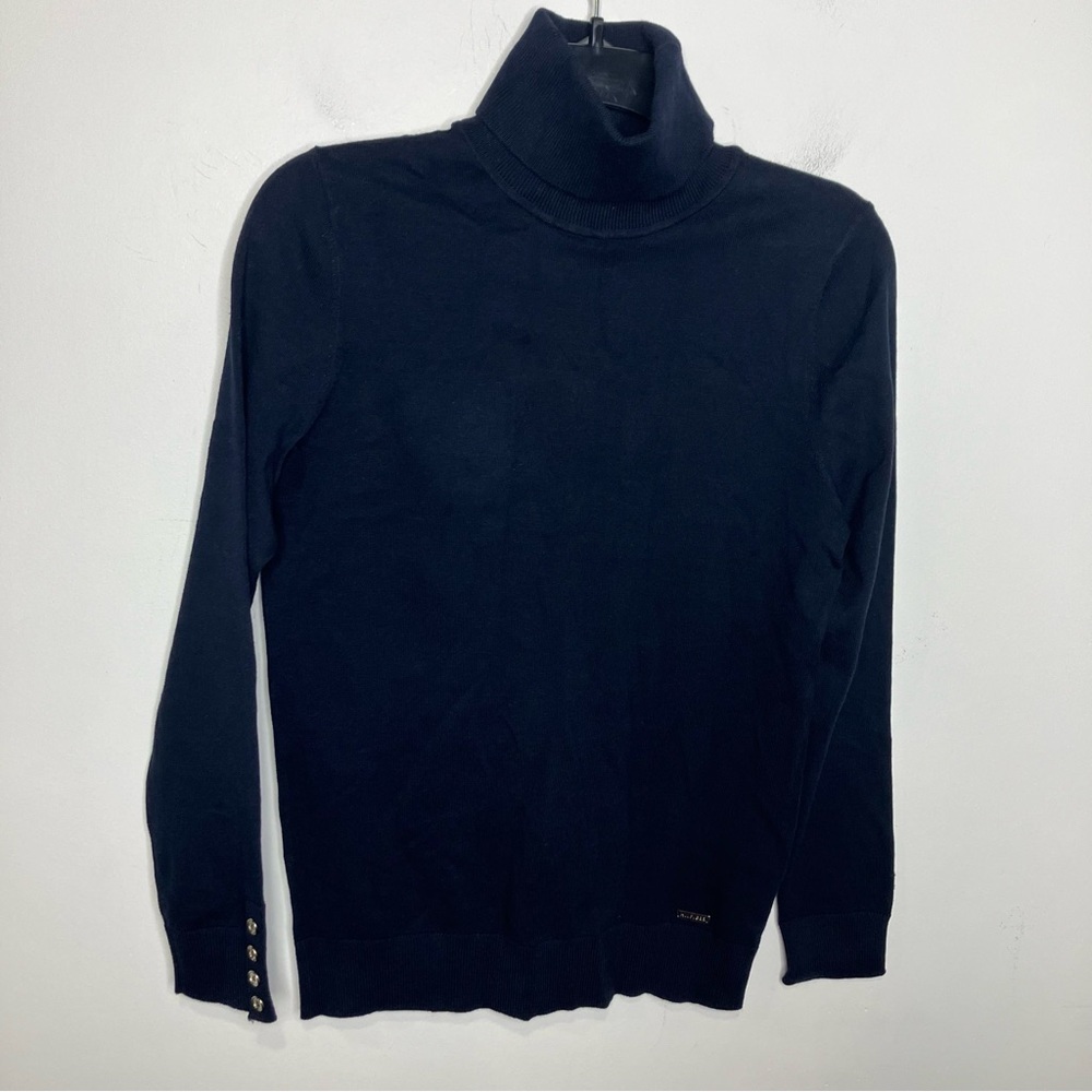 Tommy Hilfiger dark navy blue turtleneck sweater women’s size small professional